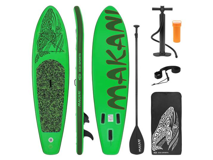 ECD-Germany Stand UP Paddle Board Makani Grün, Kunststoff, Wasser/Strand/Meer, 80x15x320 cm, Freizeit & Co, Pools & Wasserspaß, Stand Up Paddle