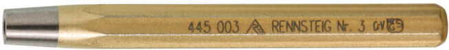 Chasse-rivets DIN 6434 L. totale 100 mm D. rivet 3mm D. trou3,5mm section tige 1 ; Rennsteig (445 003 0)