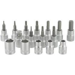 VAR, Bits, Satz M. 12 Bit-Einsätzen Adapter,Innenrund-Bits (Innensechskant, Innensechsrund TX)