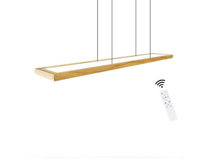 Nettlife LED Pendelleuchte Zenobia 100/3/17 cm, Braun, Holz, LED integrated, 3x17x100 cm, Lampen & Leuchten, Innenbeleuchtung, Hängeleuchten, Pendelleuchten