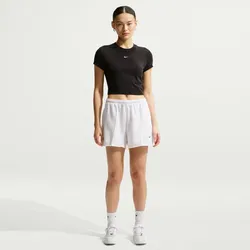 NIKE Sportswear Chill Knit Cropped T-Shirt Damen 013 - black/white M