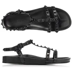STEFFEN SCHRAUT by Kennel & Schmenger Damen-Sandalette echt Leder Nieten-Details