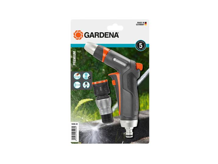 Gartenspritze GARDENA Reinigungsspritze Premium Set , weiss (schwarz, orange, silberfarben, weiß), Gartenbrausen, Gartenspritze