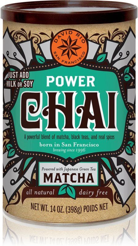 David Rio Power Chai Matcha Pulver zur Herstellung von Getränken vegan 398 g