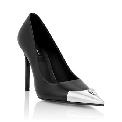 Pumps PHILIPP PLEIN "Skull", Damen, Gr. 36, Normalschaft, schwarz (02, schwarz), Schuhe Pumps