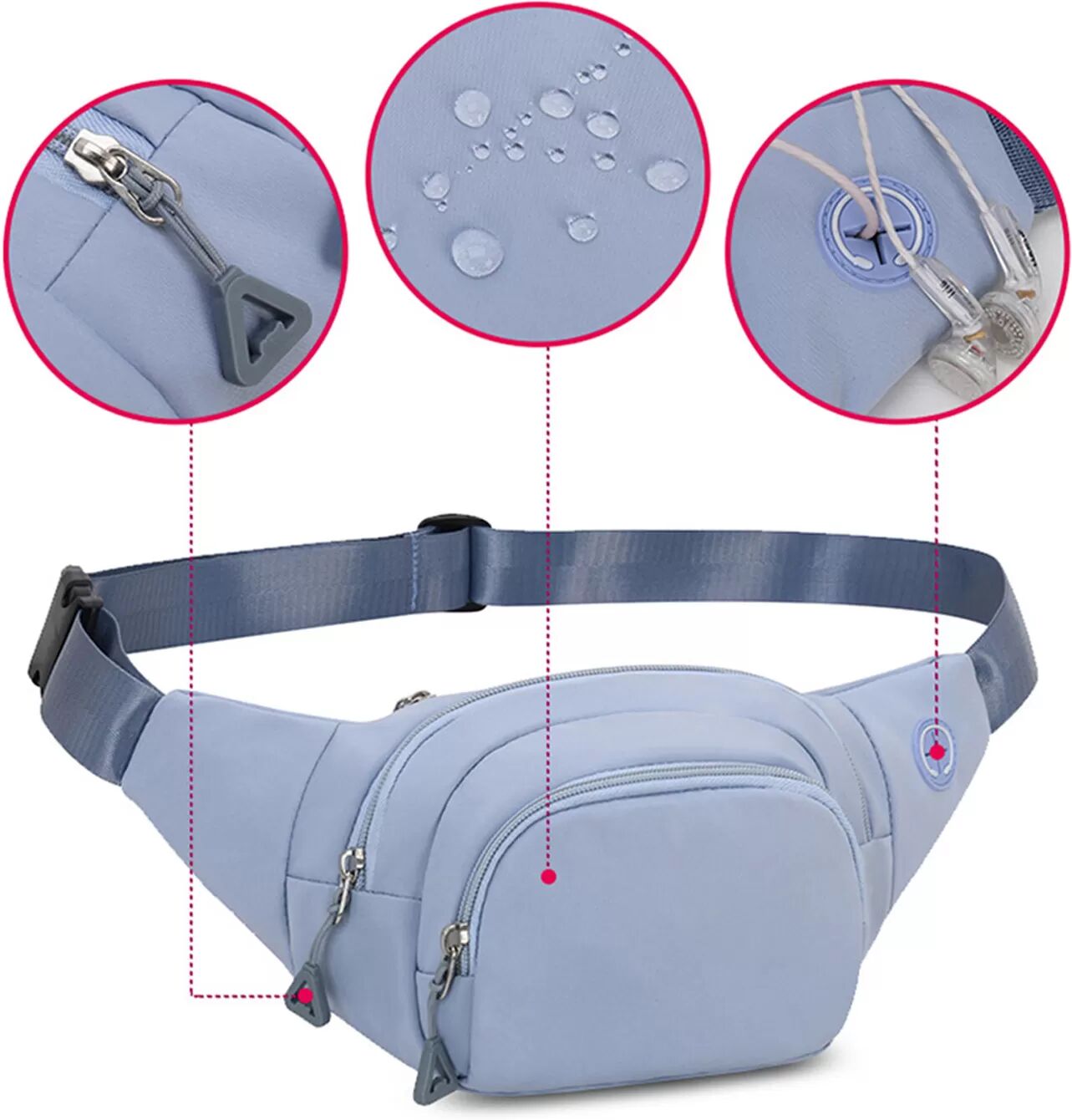 INF Wasserdichte Gürteltasche für Outdoor-Aktivitäten