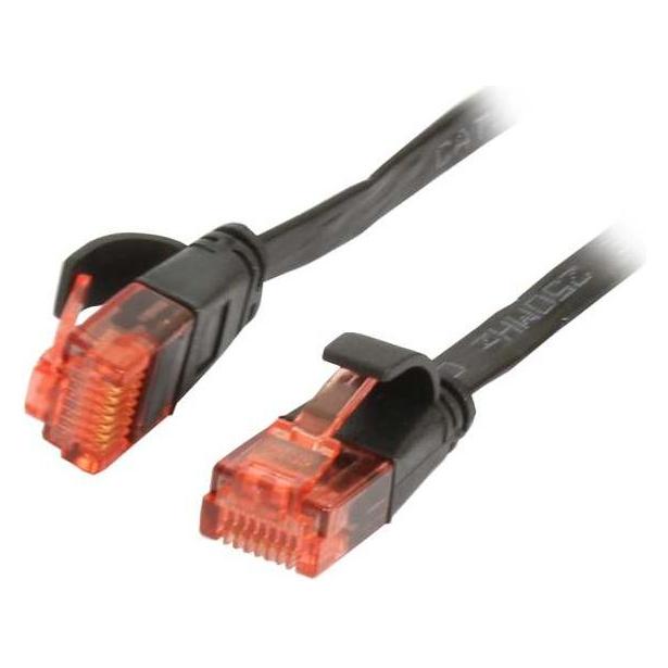 Synergy 21 Patchkabel RJ45 UTP(U/UTP).10m schwarz, CAT6, PVC, Flach, Sy (U/UTP, CAT6, 10 m) (S216187V2)