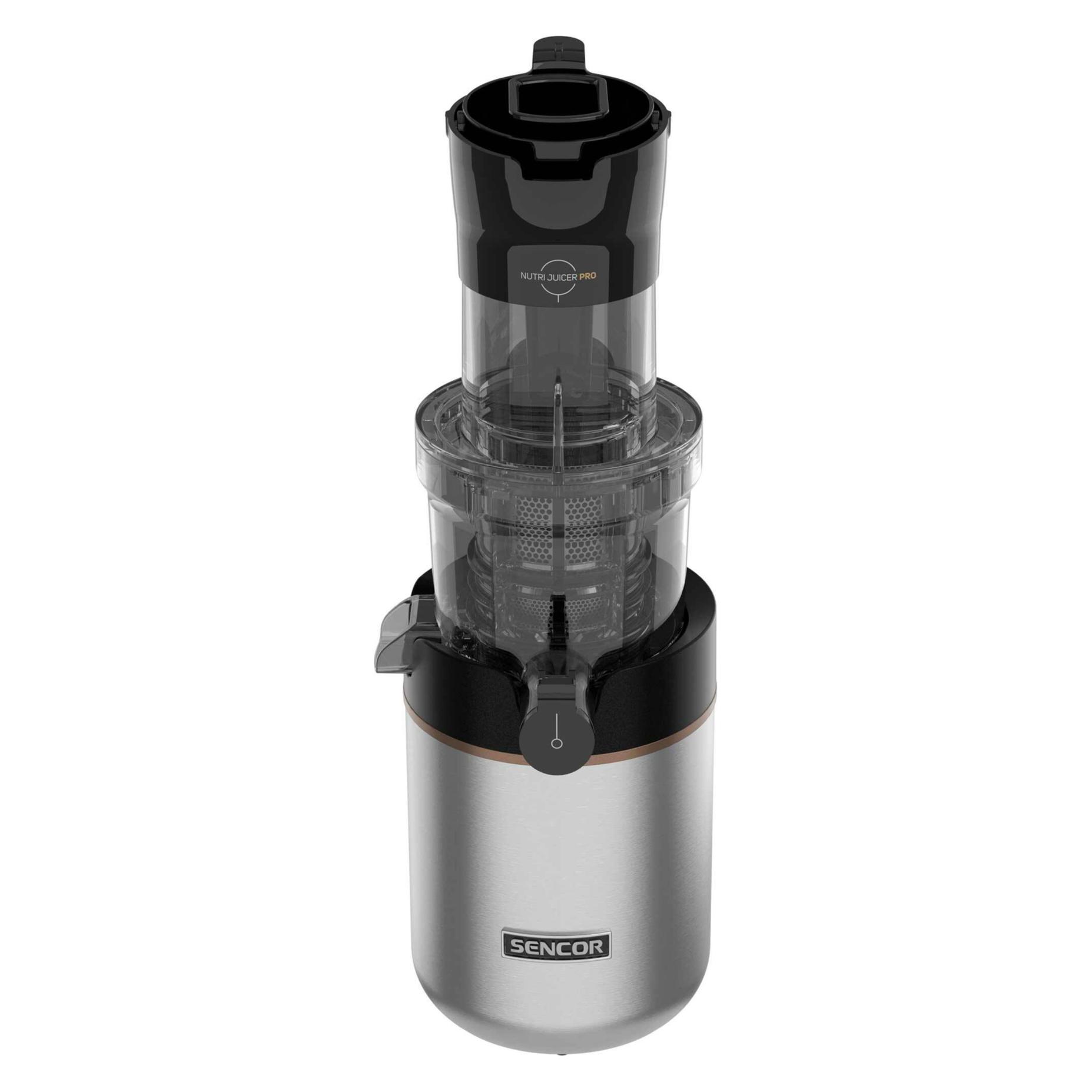 Sencor SSJ 8050SS silber / Entsafter / 200 W / 2 Geschwindigkeiten / 0,8L pro Saft (8590669369881)