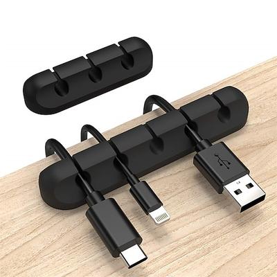 2 Packungen Kabelklemmen, Kabel-Organizer, Kabelmanagement, Kabel-Organizer, USB-Kabelhalter, Kabel-Organizer, Kabel-Clips, Kabelhalter für Schreibtisch, Auto, Zuhause und Büro (5 3 Steckplätze)