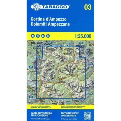 03 Cortina d'Ampezzo e Dolomiti Ampezzane, Taschenbuch von , Tabacco Editrice