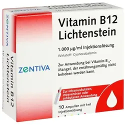 VITAMIN B12 1.000 μg Lichtenstein Ampullen 10 ml