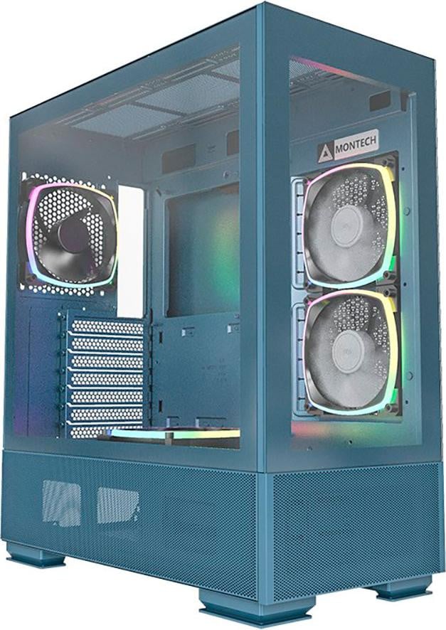 Montech SKY TWO blauw gehard glas x 2