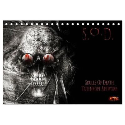 S.O.D. - Skulls Of Death Vol. II - Totenkopf Artworks (Tischkalender 2027 DIN A5 quer), CALVENDO Monatskalender