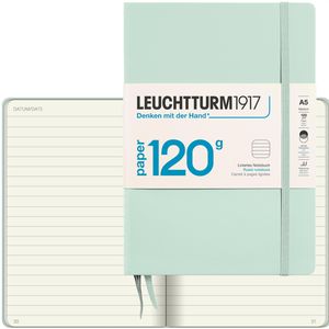 Leuchtturm1917 Notizbuch Edition 120G, Karton Hardcover, Mint Green, 101 Blatt / 203 Seiten, 120 g/m², liniert, A5