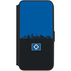 Nivocase Klapphülle für Samsung Galaxy A16 5G Handyhülle aus Kunst Leder NIVOflip schwarz HSV Hamburg (Samsung Galaxy A16 5G), Smartphone Hülle, Schwarz