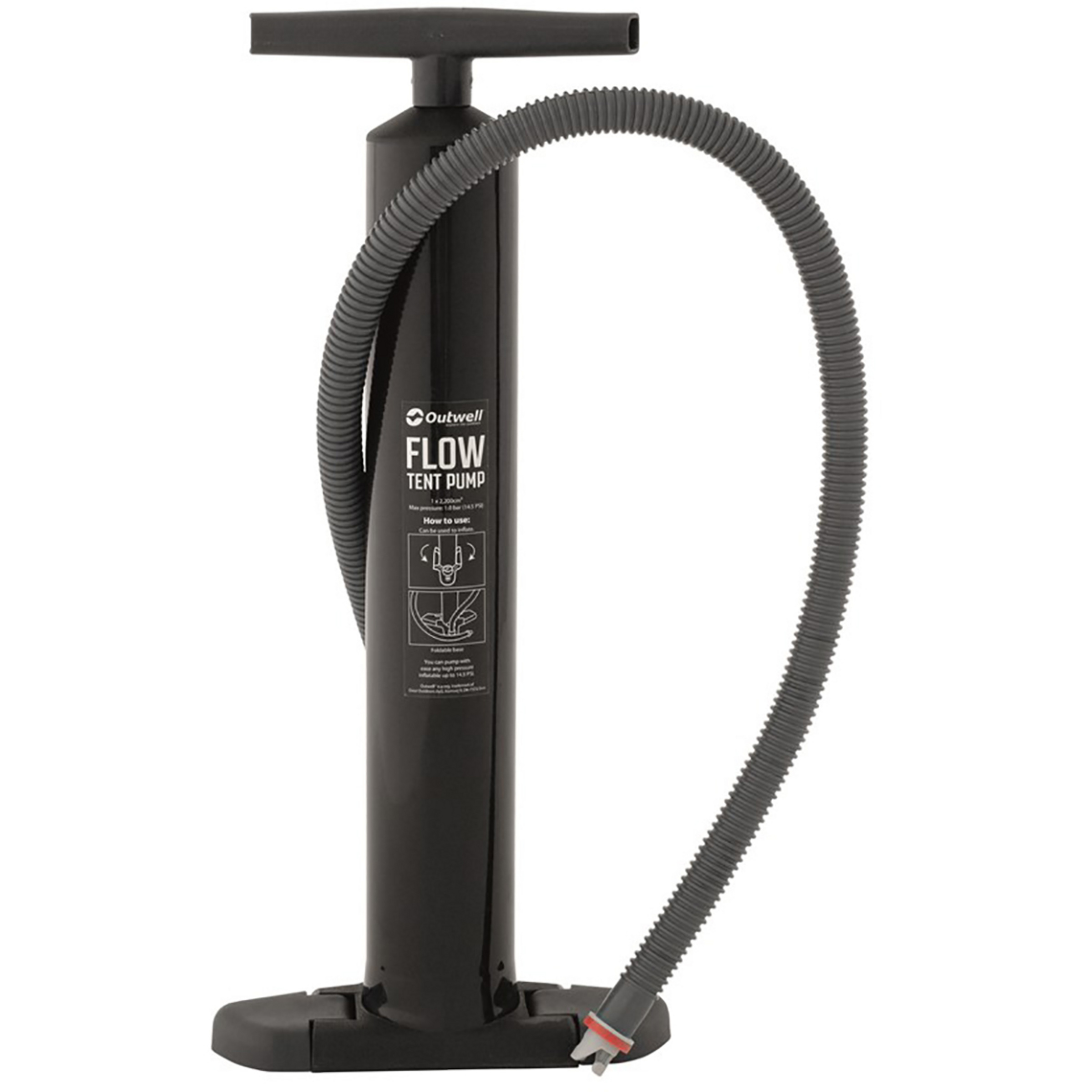 Outwell Flow Zelt Pumpe Reparatur, Pflege & Zubehör schwarz Camping