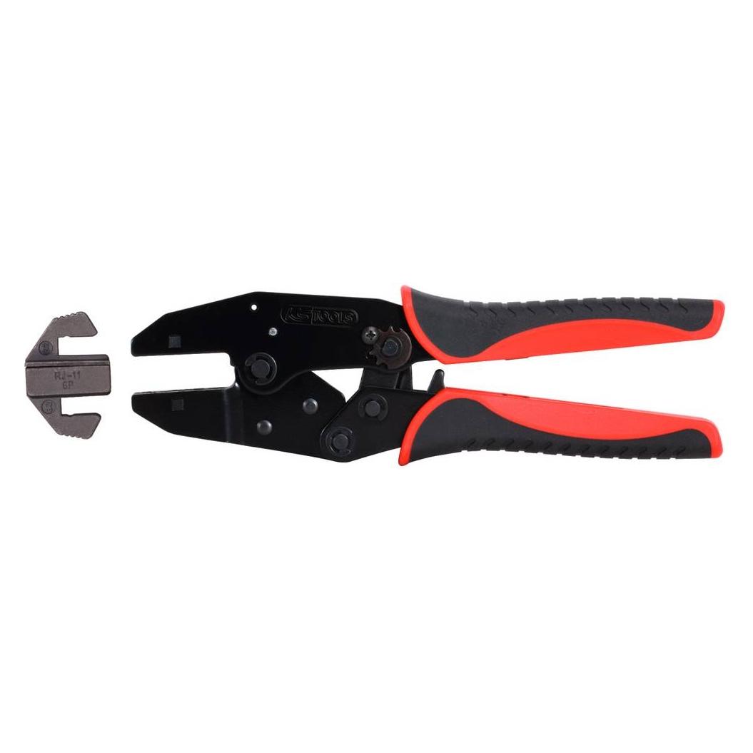 KS Tools Crimpzange für Westernstecker, RJ11/12 (220 mm) (115.1465)