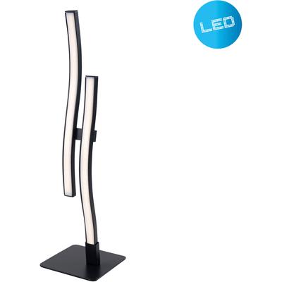 NÄVE LED Tischleuchte "Onda", schwarz (schwarz, matt), 2, H: 44cm, 1 Stk., Leuchten, Tischlampe warmweiß, H: 44cm, 10W, schwarz-matt, IP20, LED Tischleuchte