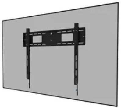 Neomounts support mural fixe WL30-750BL18 Support mural fixe et robuste pour écrans de 43" à 98", avec charge maximale de 125kg et montage VESA