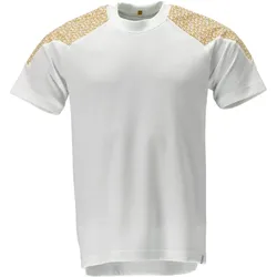 MASCOT T-Shirt Weiß / Currygelb XXL - 20082-933-0670-2XL - Weiß / Currygelb