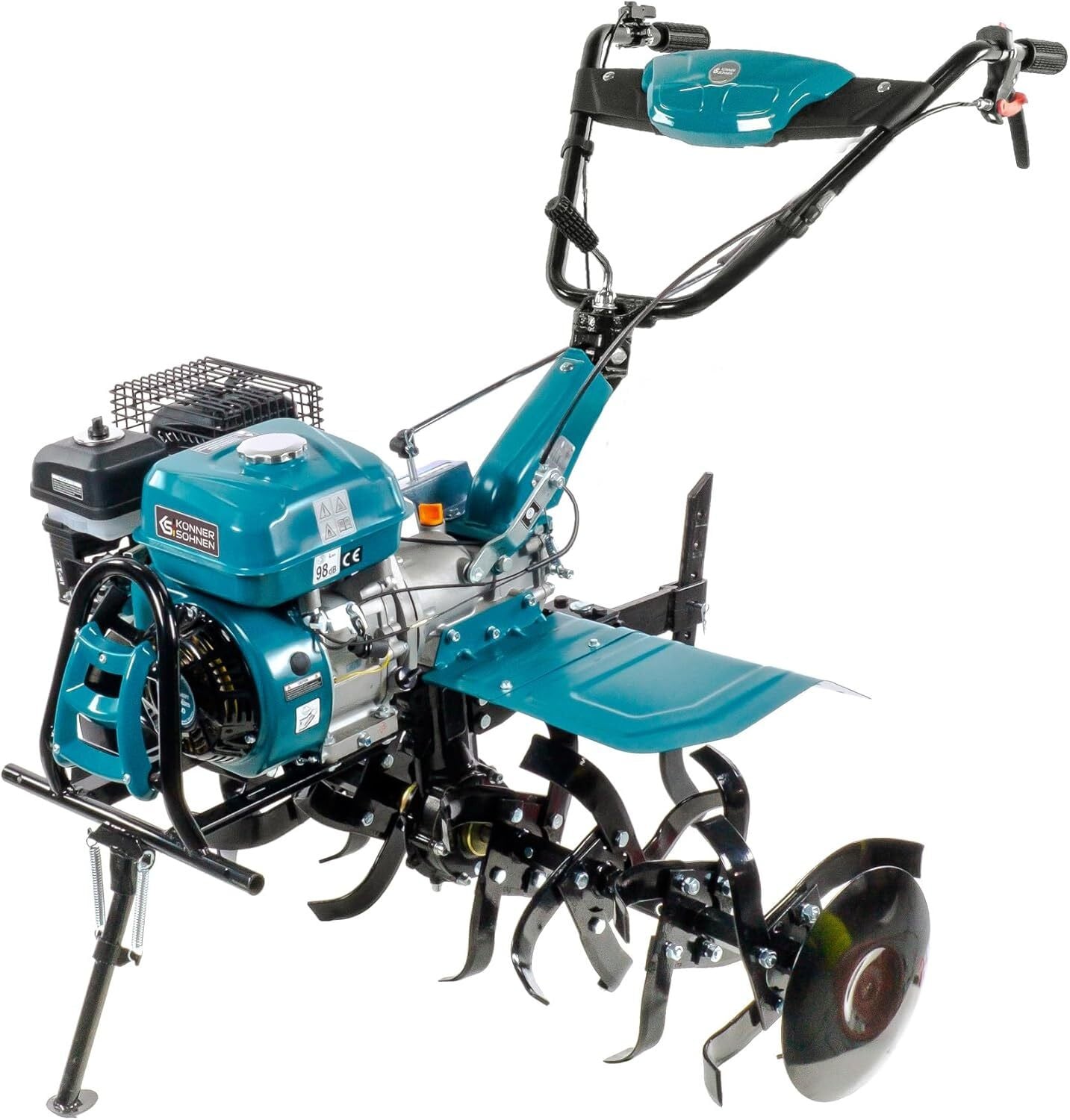 Könner & Söhnen KS 7HP-1050G benzine-aangedreven mini-cultivator zwart