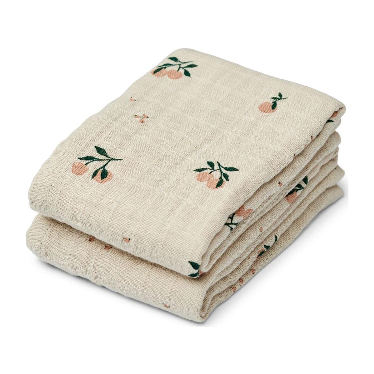 Liewood Lewis Muslin Cloth 2-pack peach / sea shell mix (2210) ONE SIZE LW18149-2210-ONE SIZE-CU