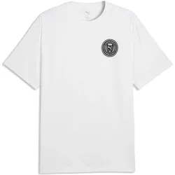 Puma, Herren, Sportshirt, GRAPHICS Relaxed Badge Tee (S), Weiss