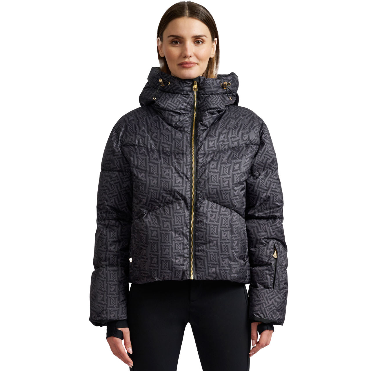 Nikkie Damen Skijacke NEWPORT LOGO black - 36