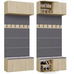 Garderobe Doppel-Kleiderpaneel HAGA II/2W EICHE SONOMA