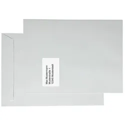 kaenguruh the world of paper Versandtasche DIN C4 weiß mit Fenster