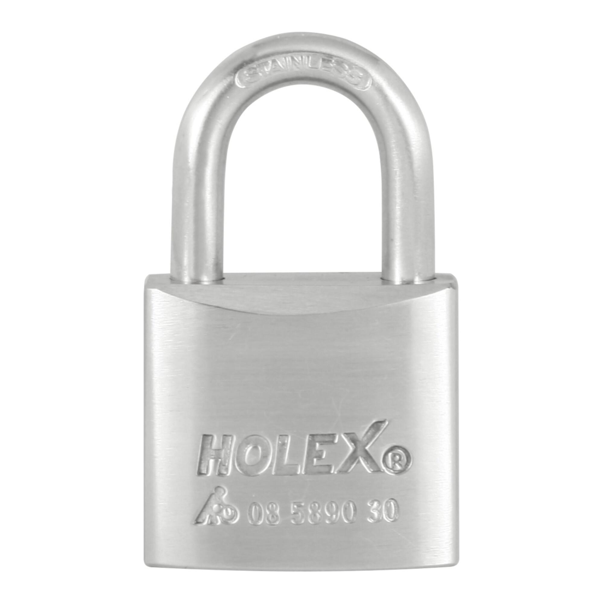 HOLEX Zylinderschloss verschiedenschließend Edelstahl 30 mm (085890 30)