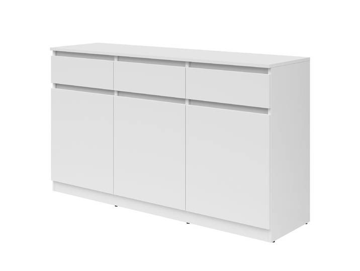 Enfilade Maloca 135 x 81 x 42cm Blanc/Blanc