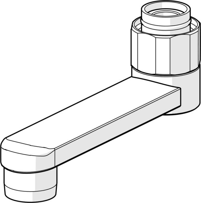 Hansa Auslauf 100 mm 59914230 chrom