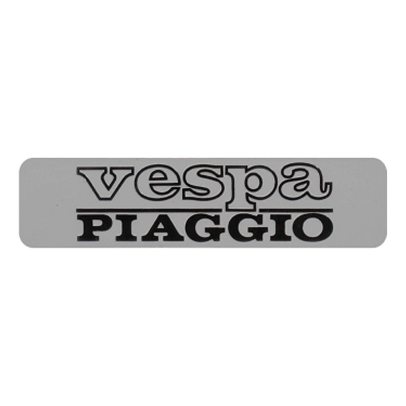 Monogramme RMS aluminium 115x28 noir/gris Vespa/Piaggio