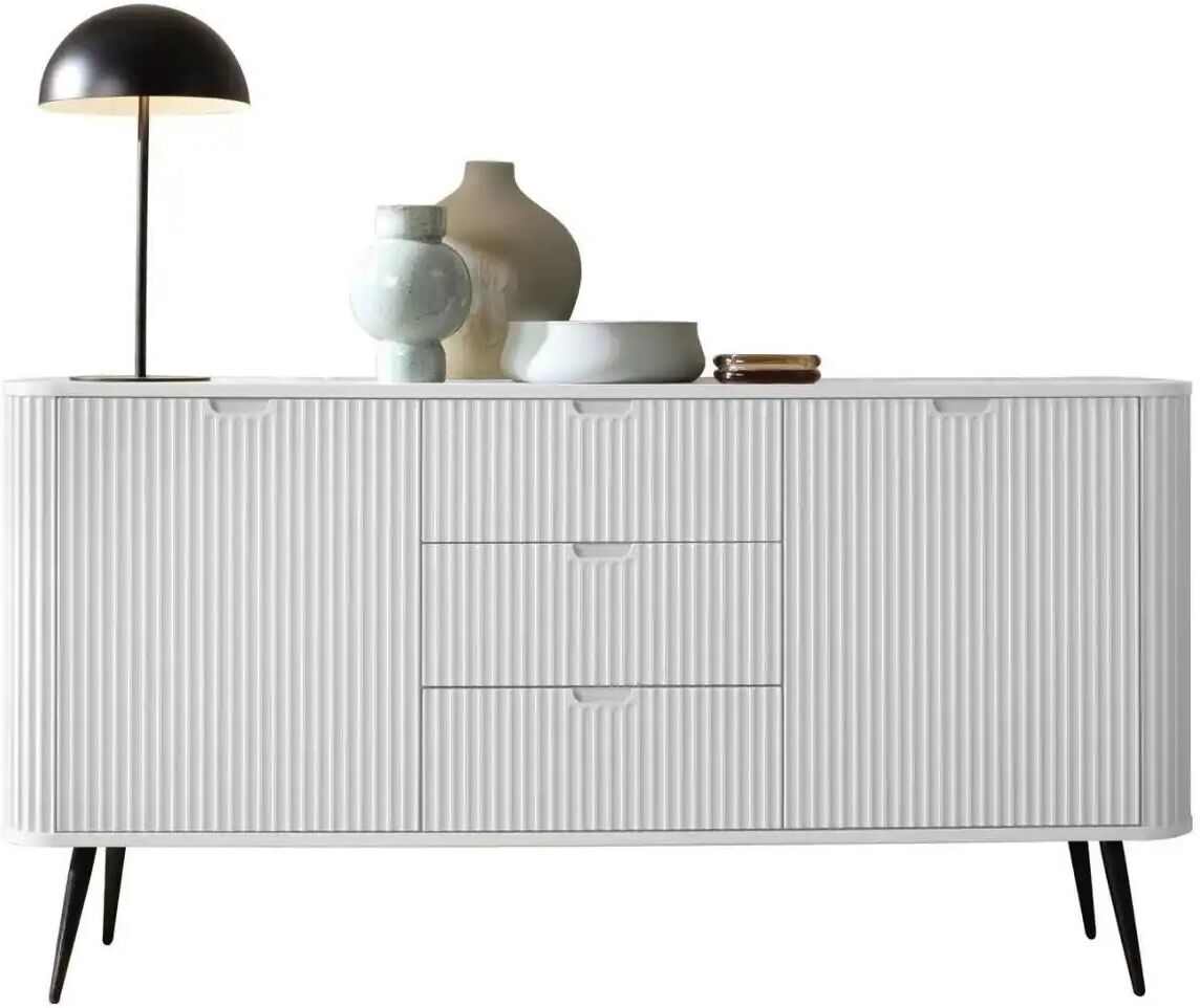 Höffner Sideboard  Zova ¦ weiß ¦ Maße (cm): B: 168 H: 87