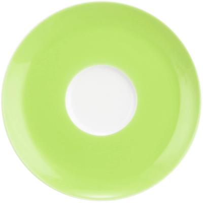 Untertasse SELTMANN WEIDEN "Liberty Pure Colors", grün (lime grün), H:1,7cm Ø:16,1cm, Porzellan, Speiseteller, Untere zu Tasse, Untersatz