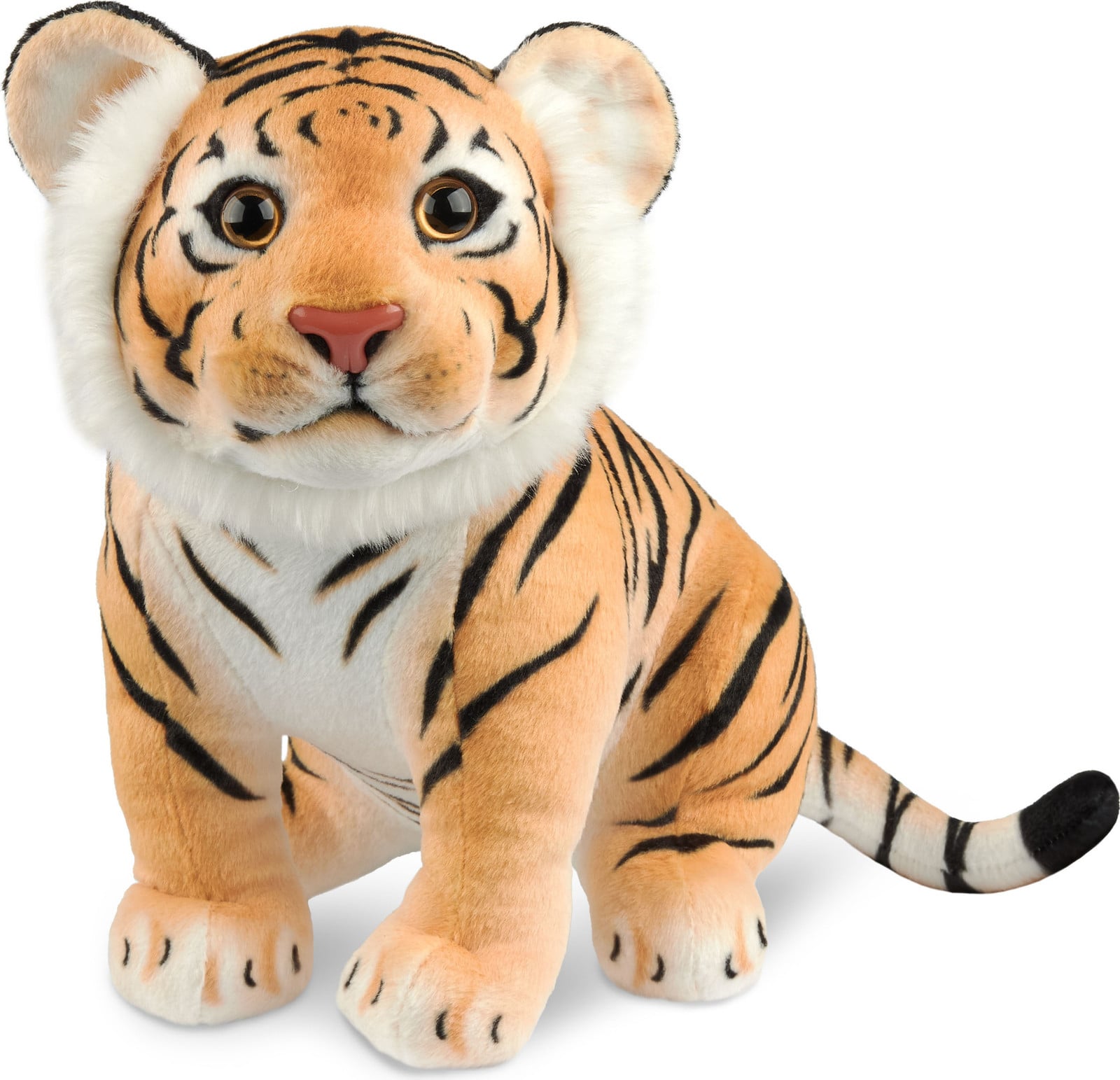 Brubaker Tijger knuffel - Bruin - 30 cm