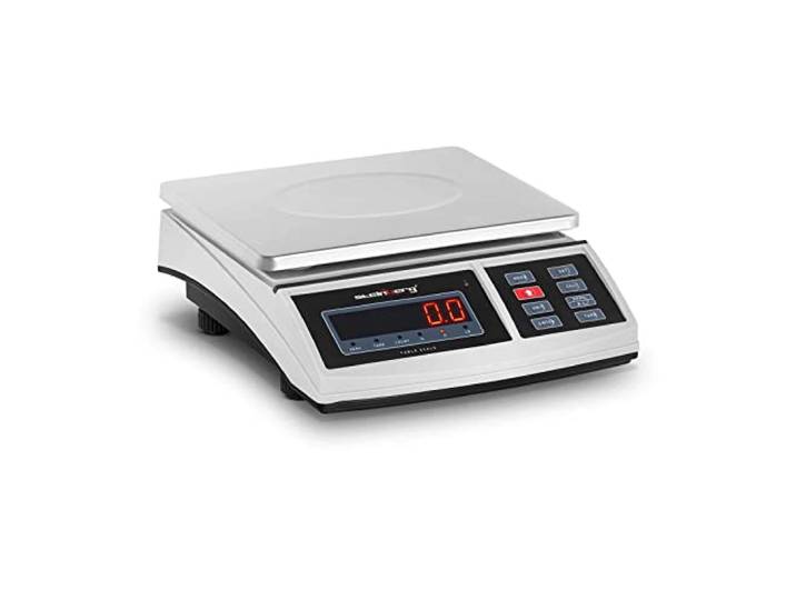 Steinberg Systems SBS-TW-15 Tafelweegschaal 15 kg / 0,5 g 21 x 27 cm LED RS232-interface accu 80 h precisieweegschaal digitale weegschaal digitale weegschaal