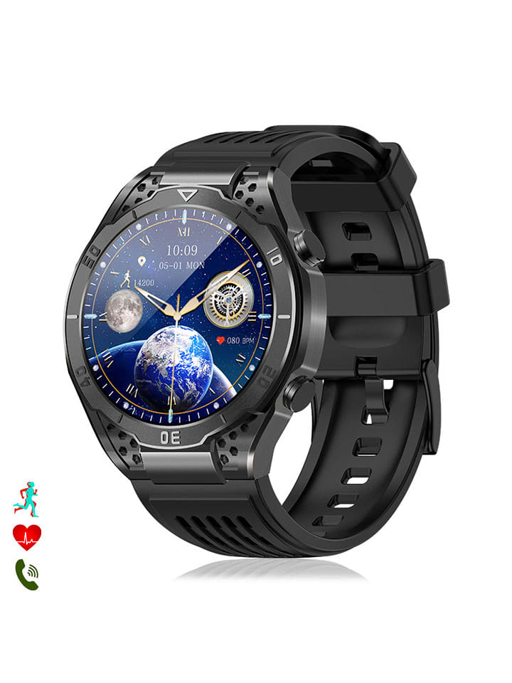 DAM Smartwatch "JA01" in Schwarz - onesize