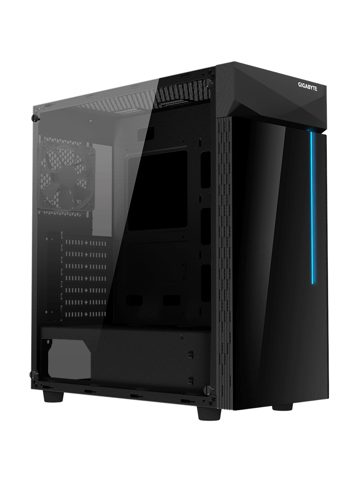GIGABYTE C200 GLASS - Gehäuse - Miditower - Schwarz