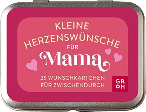 Groh Verlag - Kleine Herzenswünsche für Mama: 25 Wunschkärtchen für zwischendurch In hübscher Metalldose - Preis vom 13.10.2026 11:25:28 h