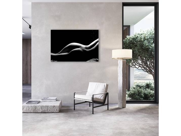 Alu-Dibond-Druck QUEENCE Verführerische Aktfotografie , schwarz (farbe bild(er): grau), B:120cm H:80cm, Alu Dibond, Bilder, Alu-Dibond-Druck, Sinnliche Wandbilder in Galeriequalität inkl. Aufhängesystem