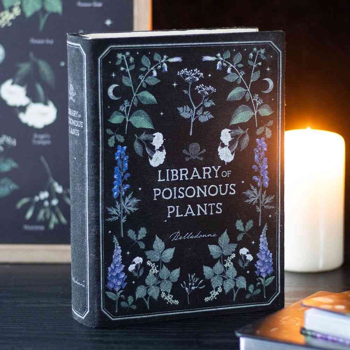 Something Different Library of Poisonous Plants Decoratieve opbergdoos in de vorm van een boek - Multicolours