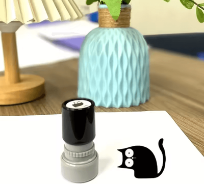 Inspire Curations Cute Black Cat Self Inking Stamp For Journals, Scrapbooks & DIY Crafts style4