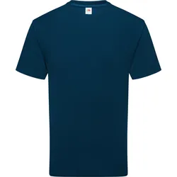 Pure Cotton T | T-Shirt Herren & Damen | 100 % Bio-Baumwolle, Rundhals, klassischer Schnitt, Tear-Away Label | Nachhaltiges Basic Shirt, Mountain Blue, 2XL