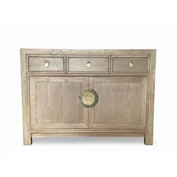 OPIUM OUTLET Asia Möbel Kommode Schrank Sideboard Hochzeitsschrank 33083 natur-braun Landhaus-Stil asiatisch chinesisch orientalisch