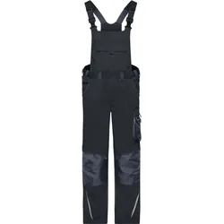 James & Nicholson Unisex Workwear Latzhose Strong JN1833 black/carbon (27)