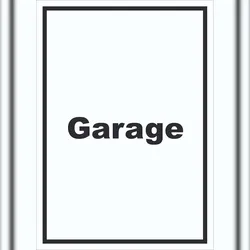 HB-Druck Garage Schild mit Text Auto Stellplatz hochkant A4 (210x297mm)