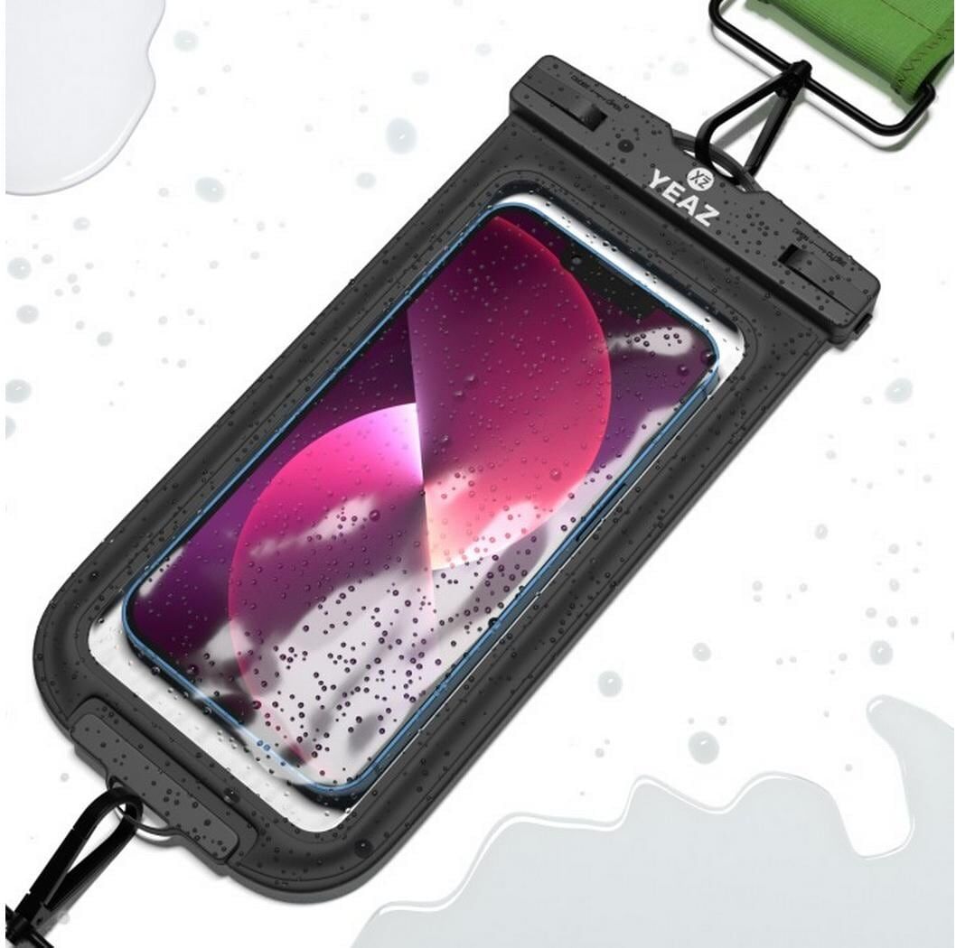 Handyhülle YEAZ "Shot Phone Case Holder", grün (grün, schwarz), HüllenH:16cm, Kunststoff, Neopren, Handyhülle, H:16cm grün, schwarz Einheitsgröße