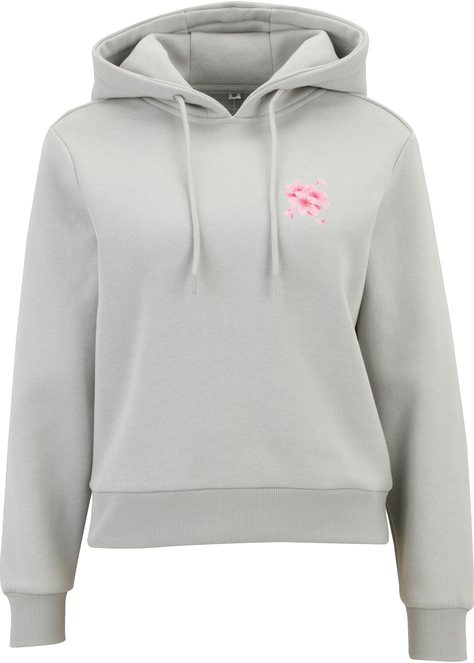 Kapuzensweatshirt MISS TEE "Miss Tee Self Love Club Hoody", Damen, Gr. M, grau (lightasphalt), 65% Baumwolle, 35% Polyester, bedruckt, Rundhals, Sweatshirts